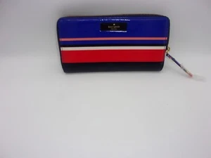 Cartera Kate Spade New York Daycation Tropical Multicolor Rayas Cremallera Alrededor NUEVA - Imagen 1 de 4