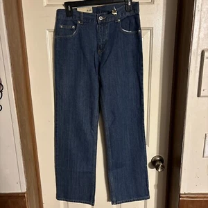 Faded Glory Bootcut Damengröße 16R dunkle Waschung blau Denim Jeans verstellbarer Bund - Bild 1 von 8