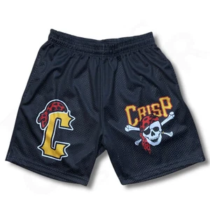 Pantalones Cortos de Baloncesto Cristiburgh Pirates Para Hombre XL Negro Malla MLB Bolsillos - Imagen 1 de 7