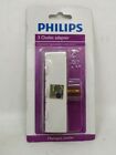 Philips Grounded 3 Outlet Triple Wall Plug Power Socket