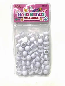 Joy XX-Large White Hair Beads With Beader - *New Style* - Picture 1 of 1