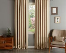 THERMAL BLACKOUT CURTAINS READY MADE EYELET RING TOP OR PENCIL PLEAT + TIE BACKS