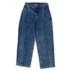 High Waisted Mom Jeans Denim Relaxed Fit Blue Womens W26 L255