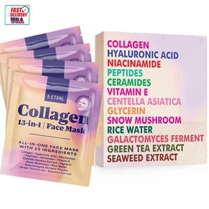 Collagen Face Mask - 13-In-1 Bio Collagen Real Deep Overnight Mask - Hydrating G - Picture 1 of 12
