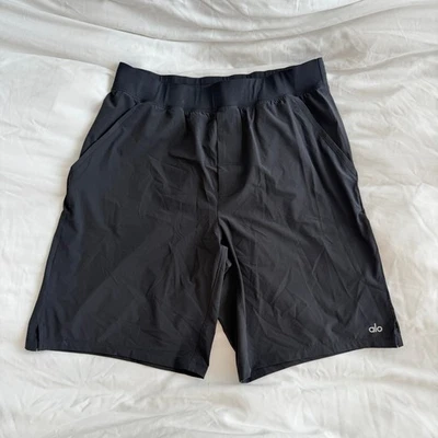 Pantalones Cortos de Repetición Alo Yoga Para Hombre 7" Negros Talla XL Entrenamiento Foto 1 de 4