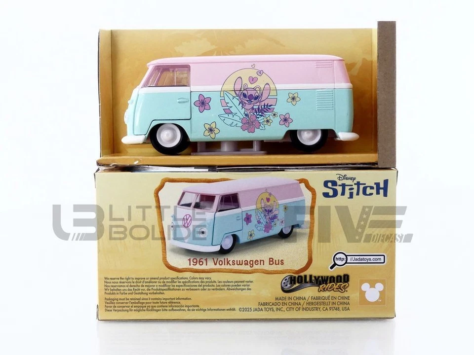 JADA TOYS 1/32 - VOLKSWAGEN T1 BUS ANGEL STITCH - 1961 36358BL - Photo 1/1