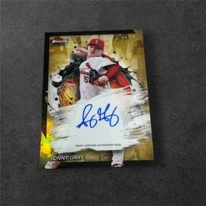 2024 Finest - Sonny Gray #FA-SG Gold Autograph /50 - Picture 1 of 2