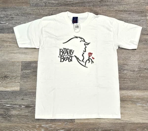 Vintage Disney Die Schöne und das Biest Broadway Jugend L T-Shirt Neu mit Etikett weiß - Bild 1 von 5