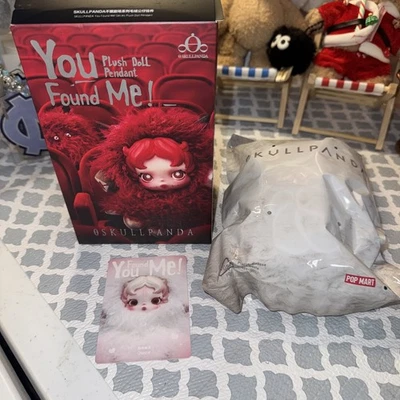 Figura colgante muñeca de peluche serie You Found Me POP MART x Skullpanda - fantasma Foto 1 de 4