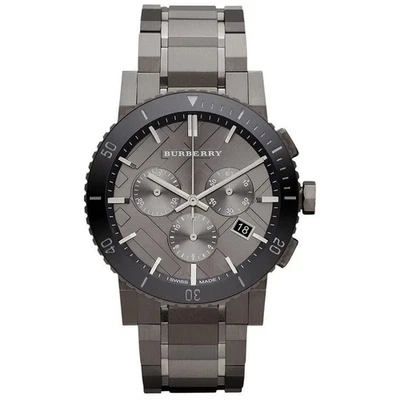 BURBERRY The City BU9381 Chronograph Gunmetal Gray Men's Watch 42mm - Image 1 of 4