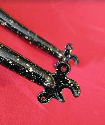 Razesa Gipiemme ATB Gabel, CrMo, 233mm Gewindeschaft, 1", schwarz/gold, NEU, NOS - Bild 1 von 3