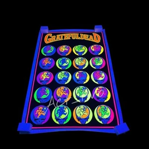 Vintage 1997 Grateful Dead Flocked Blacklight Poster STEAL YOUR BEAR 23”x35” GFD - Bild 1 von 11