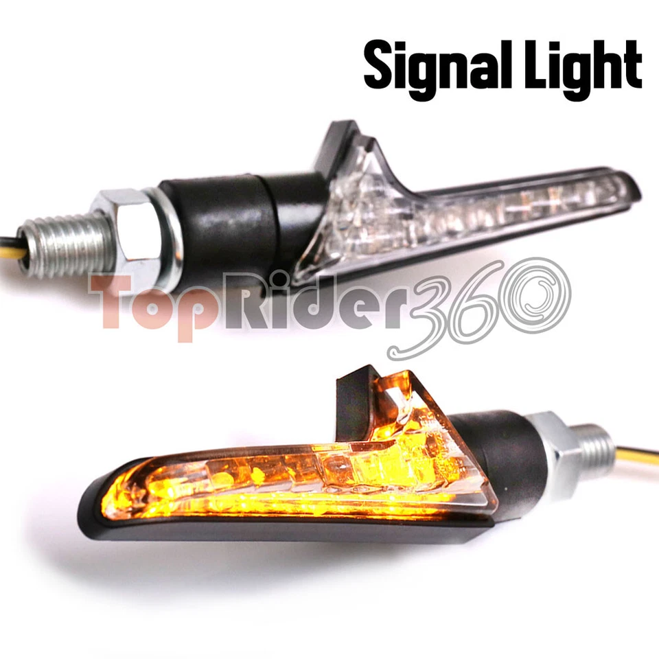 VLINE Clear Front Rear LED Turn Signal Light Indicator For Aprilia Motorcycle - Image 1 of 4