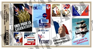 Diorama Accessory - 1/35 Free French Propaganda Posters, Various Sizes - WW2 - Picture 1 of 3