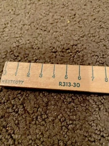 Vintage Wescott USA Wooden Ruler Wood MEASUREMENT Desk Bench Work Kitchen - Picture 1 of 12