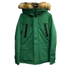 Schott Snorkel Down Down Jacket Parka 3172024 Green Size M Mens - Picture 1 of 7
