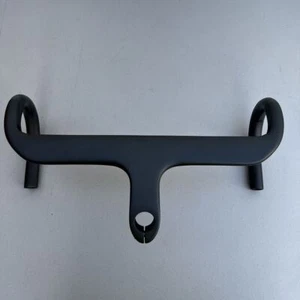 Road Bike Handlebar Carbon Fiber Integrated Stem Handle Bar Drop Bar Gravel Bike - Picture 1 of 9