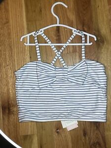 Janie And Jack Bow Detail One Piece Tankini Only Swimsuit Size 12 Girls NWT