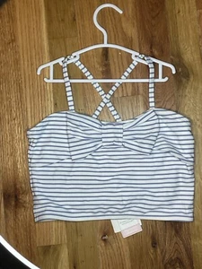 Janie And Jack Bow Detail One Piece Tankini Only Swimsuit Size 12 Girls NWT - Picture 1 of 8