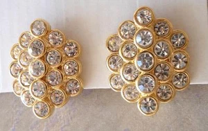 NOLAN MILLER “CLUSTER OF GRANDEUR" EARRINGS Goldtone New - Picture 1 of 3