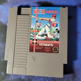 RBI Baseball [Gray Cart] -Loose w/Manual - GOOD- NES