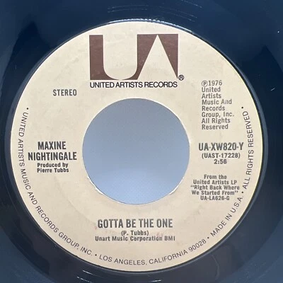 Maxine Nightingale One Last Ride/Gotta Be The One 45 VG++! - Image 1 of 4