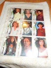  Star Trek  Cinema 2000 Female Guest Star Cards F1 - F9
