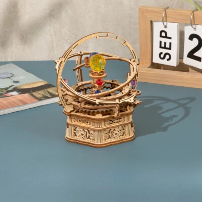 Puzzle 3D Juguetes Madera Hágalo Usted Mismo Máquina Caja de Música Regalos de Cumpleaños para Niños Foto 1 de 4