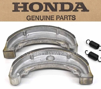 Rear Brake Shoes MT250 74-76, XL250 72-76, XL350 74-78 OEM Honda Pads #A102 e - Image 1 of 4
