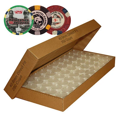 250 cápsulas herméticas H40 Direct Fit para fichas de casino o fichas de póker Foto 1 de 2