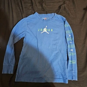 Jordan long sleeve shirt Youth small Blue - Picture 1 of 6