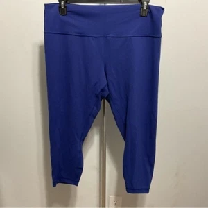 Lululemon Blue Crop Leggings Size 20 - Picture 1 of 9