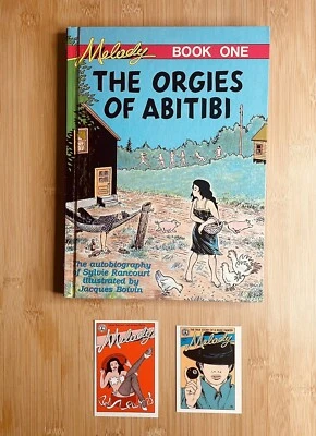 SIGNED—Orgies Of Abitibi—MELODY—Book One—Rancourt & Boivin—Trading/Promo Cards Foto 1 de 4