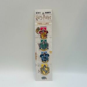 Re-Marks Harry Potter House Crest Page Clips Bookmarks - NEW