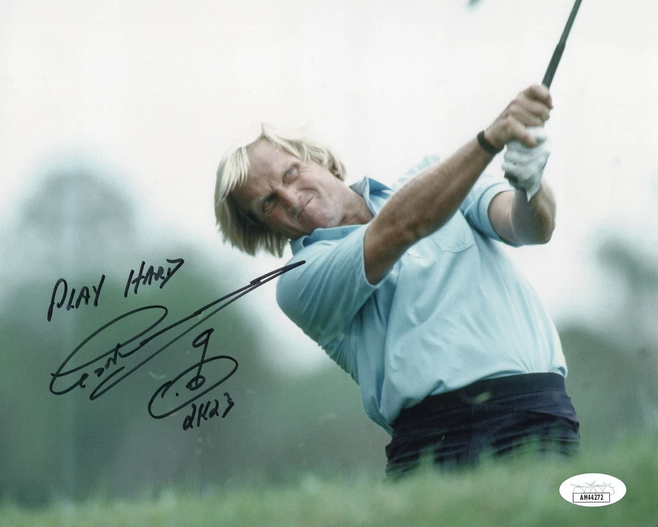 Greg Norman signed photo PGA LIV golf autographed 8x10  JSA COA #2 - Image 1 of 2