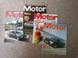 4 Vintage 1980's Motor Magazines. Very Good Condition - Picture 1 of 2