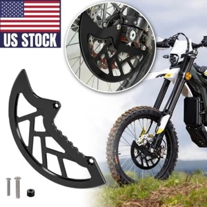 CNC Black Front Brake Disc Guard Protector Cover For Surron Ultra Bee Bike - Picture 1 of 8