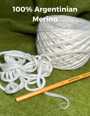 100% Australian Merino Natural Wool Pencil Roving - Image 1 of 4