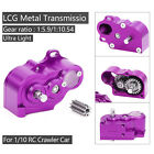 LCG Metal Gearbox With Motor Gear For 1/10 SCX10 TRX4 Transmission RC Parts