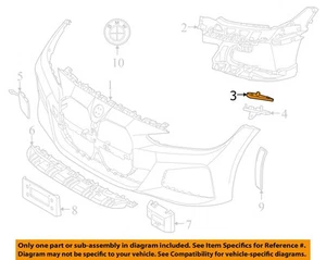 BMW OEM 22-25 430i Gran Coupe Bumper Components-Upper Guide 51118738614 - Picture 1 of 2