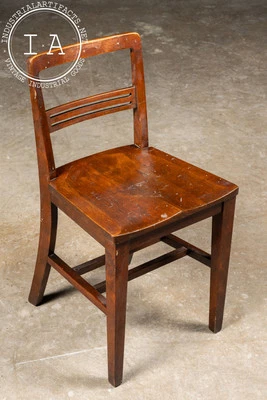 Early 20th Century Oak Children's School Chair - Image 1 of 4