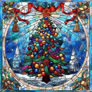 Kits de arte de diamantes de Navidad para adultos, kits de pintura de diamantes de árbol de Navidad para - Imagen 1 de 5