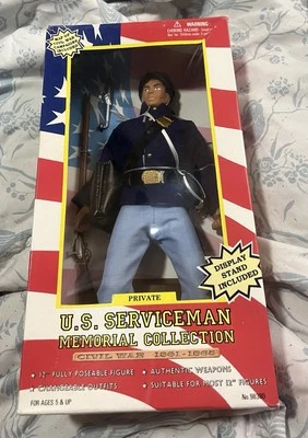 12" US Serviceman Memorial Collection Civil War Union Privado en Caja Original Foto 1 de 4