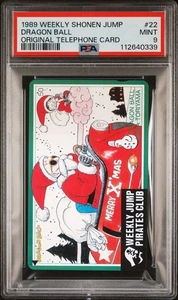 PSA 9 - Tarjeta telefónica Master Roshi Son Goku Feliz Navidad Dragon Ball #22 - Imagen 1 de 2