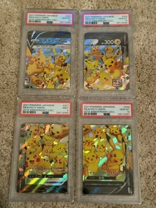 Pokemon Card Pikachu VUNIÓN Juego de 4 piezas 4 números consecutivos psa10 psa9 - Imagen 1 de 1