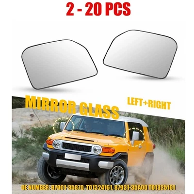 Vidro espelhado esquerdo+direito 2-20X não aquecido com tampa para Toyota FJ Cruiser 2007-2014 - Imagem 1 de 4