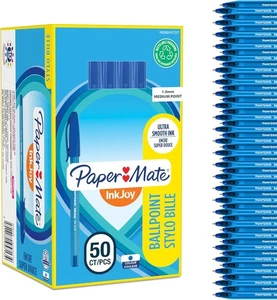 Paper Mate InkJoy 100ST Ballpoint Pens | Medium Point (1.0mm) | Blue | 50 Count - Picture 1 of 5