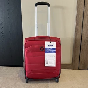 DELSEY Initial Easy trip Cabin Carry-On Trolley Case 2 Wheels 45cm Rouge/Red - Picture 1 of 10