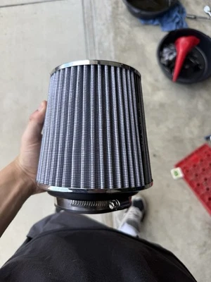 White 3.5in Spectre Performance Air Filter for Cold Air Intake Universal Filter - Image 1 of 4