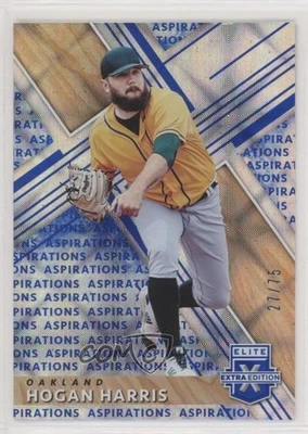 2019 Panini Elite Extra Edition Aspirations Blue /75 Hogan Harris #145 - Image 1 of 2